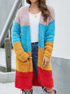 Multicolor Stitching Knit Cardigan