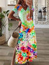 Sweet Cotton-Blend Colorful Dresses Maxi Dresses
