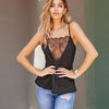 New Lace Gored Backless Vests