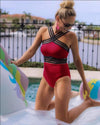 Sexy Cross Vest Jumpsuit Swimwear