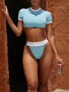 New half sleeve bikini Woman Swimwear