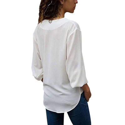 Casual Loose V neck T-Shirts
