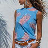 Summer Sleeveless Floral Vest T-Shirts