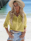 Casual Loose Pure Lacing Blouses