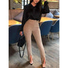 Sexy Casual Pure  High-waisted Pants