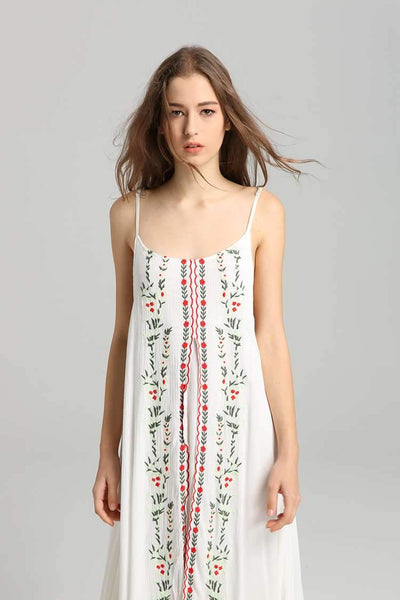 Fashion Print Vest Maxi Dresses