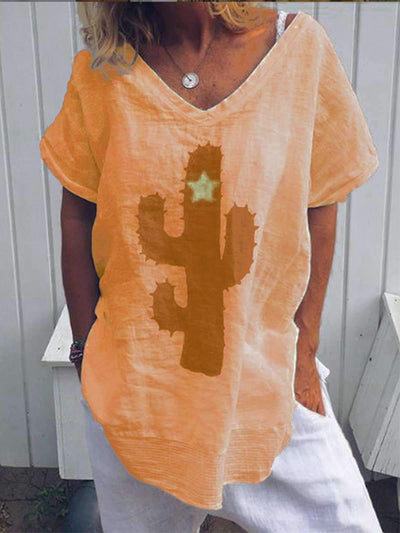 Fashion Print Short sleeve Loose T-Shirts
