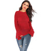 Fashion Plus Knit Hollow out Mandarin sleeve Sweaters