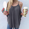 Fashion Pure Off shoulder  Batwing sleeve T-Shirts