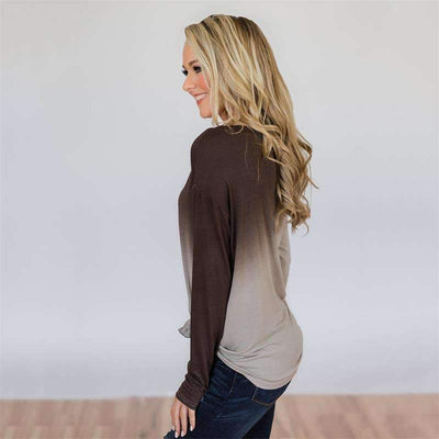 Casual Round neck Long sleeve T-Shirts