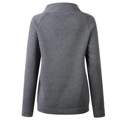 Fashion Stand collar Long sleeve Fastener  Sweatshirts