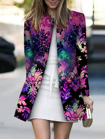 Design color casual fashion special printed coats jackets