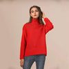 High Neck Thick Plain Warm Woman Sweaters