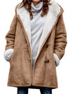 Fashion Casual Pure Plush Long sleeve Hoodie Coats