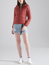 Woman White Duck Down Hooded Jacket Coats