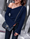 Fashion Sexy Woman One Shoulder Spring Sweater