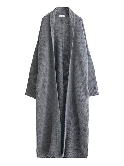 Long Sleeve Knit Long Coats Cardigans