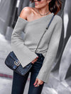 Fashion Sexy Woman One Shoulder Spring Sweater