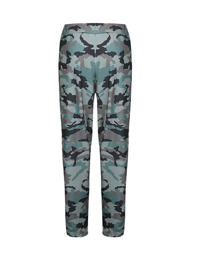 Loose Meisai Woman Daily Camouflage Long Pants