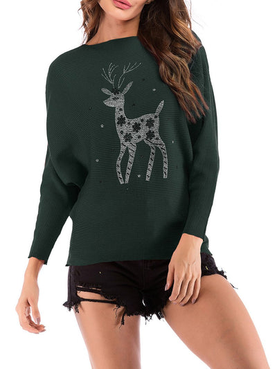 Christmas Deer Cute Long Sleeve Sweater