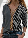 Casual turn down neck zipper decoration women special blouses