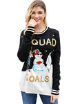 Christmas Gored Paillette Long sleeve Sweaters