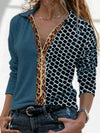 Casual turn down neck zipper decoration women special blouses