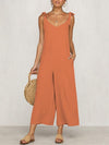 Fashion Woman Tie Loose Jumpsuits