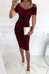 Sexy Patchwork Hollowed Out V Neck Short Sleeve Dress Dresses(5 Colors)