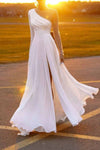 CiciCloth Elegant Solid Patchwork O Neck Evening Dress Evening Dresses
