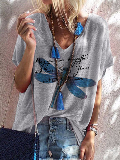 Gray Casual Printed Patchwork Cotton Shirts & Tops