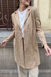 Street Simplicity Solid Pocket Turn-back Collar Outerwear