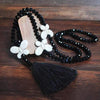 Vintage Casual Crystal Tassel Turquoise Necklaces for Women