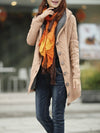 Long Sleeve Casual Buttoned Knitted Hoodie Cardigan Coats