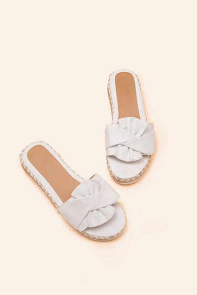 Women Casual Daily Comfy Bowknot Slip On Sandals