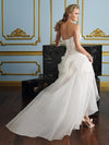 Elegant Off shoulder Women White Irregulat Hem Wedding Dresses