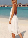 Pure Backless Lace Vacation Dresses