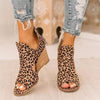 Fashion Leopard printed women chic Sandals
