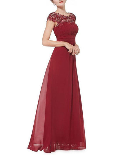 Elegant Customized Lace Fashion Lone Dress Evening Dresses