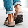 Women Casual Comfy Leather Slip On Sandals Shoes