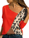 Matching Color Round Collar Long Sleeve Plus Size Casual T-shirt