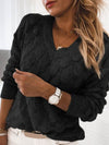 Knitted Long Sleeve v neck fashion women Sweaters