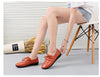 Women Cross Lace Up Casual Non-Slip Peas Shoes Flat&Loafers