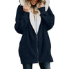 Autumn And Winter Pure Color Warm Zipper Jacket
