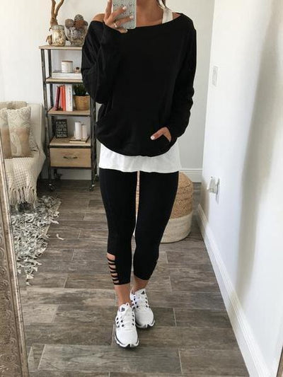 Two Pieces Long Sleeve Casual T-Shirts