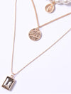 Black Alloy Casual Body Jewelry Necklaces