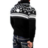 Men's Fashion Contrast Stitching Hooded Sweater