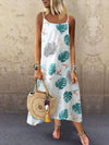 Cotton & Linen Printed Women Maxi Dresses