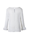 Fashion White Floral Lace Round Collar With Back Button
