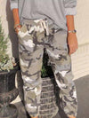 Camouflage printed casual women clothing loose long pants